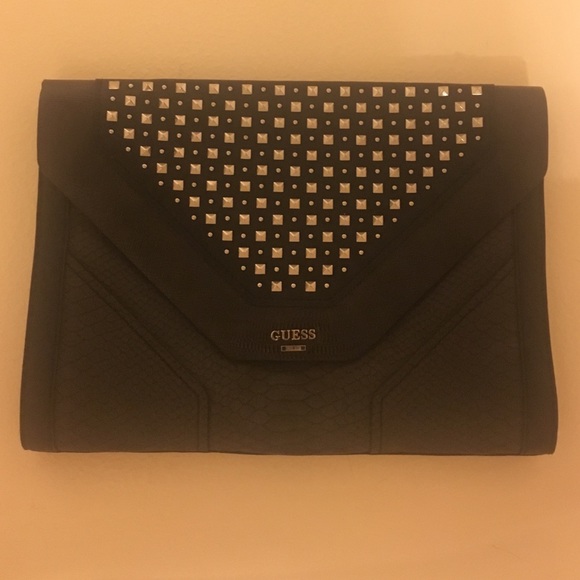 Guess Handbags - Oversized Guess studded Envelope Cluctch