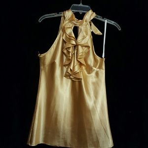 BLOUSE SATIN GOLD