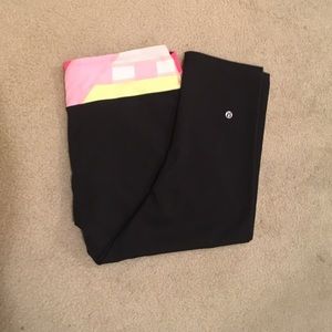 Lululemon wunder under crops size 12
