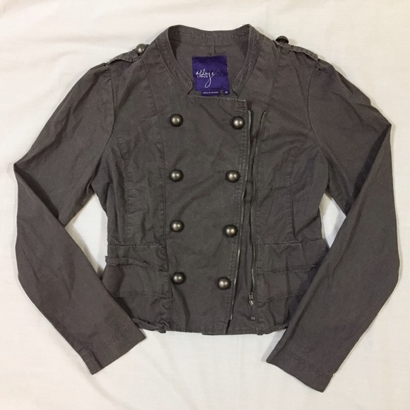 Max Azria/Miley Cyrus Gray Biker Jacket
