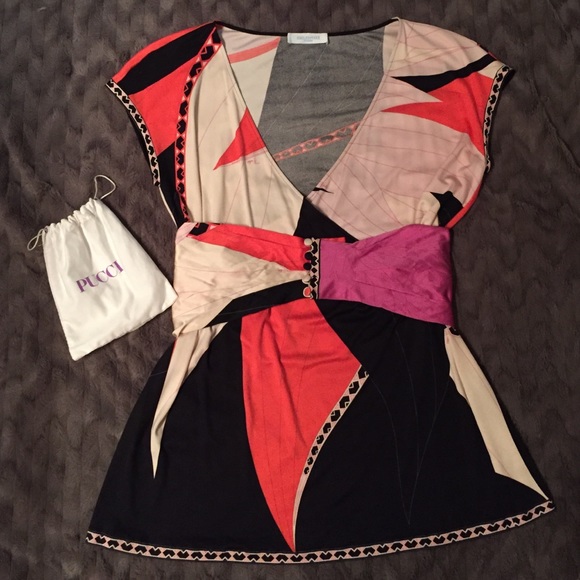 Emilio Pucci silk blouse size 10
