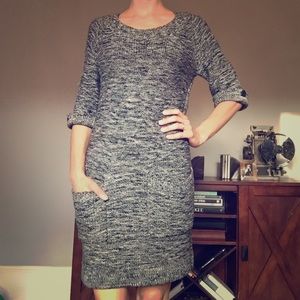 🎉1H FLASH SALE🎉 Woven Sweater Dress w/ Pockets