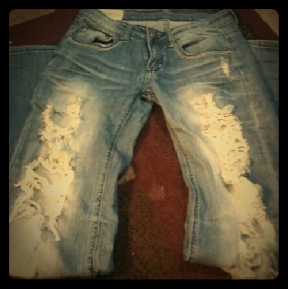 Machine super cute ripped jeans