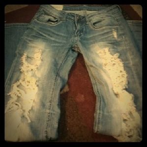 Machine super cute ripped jeans