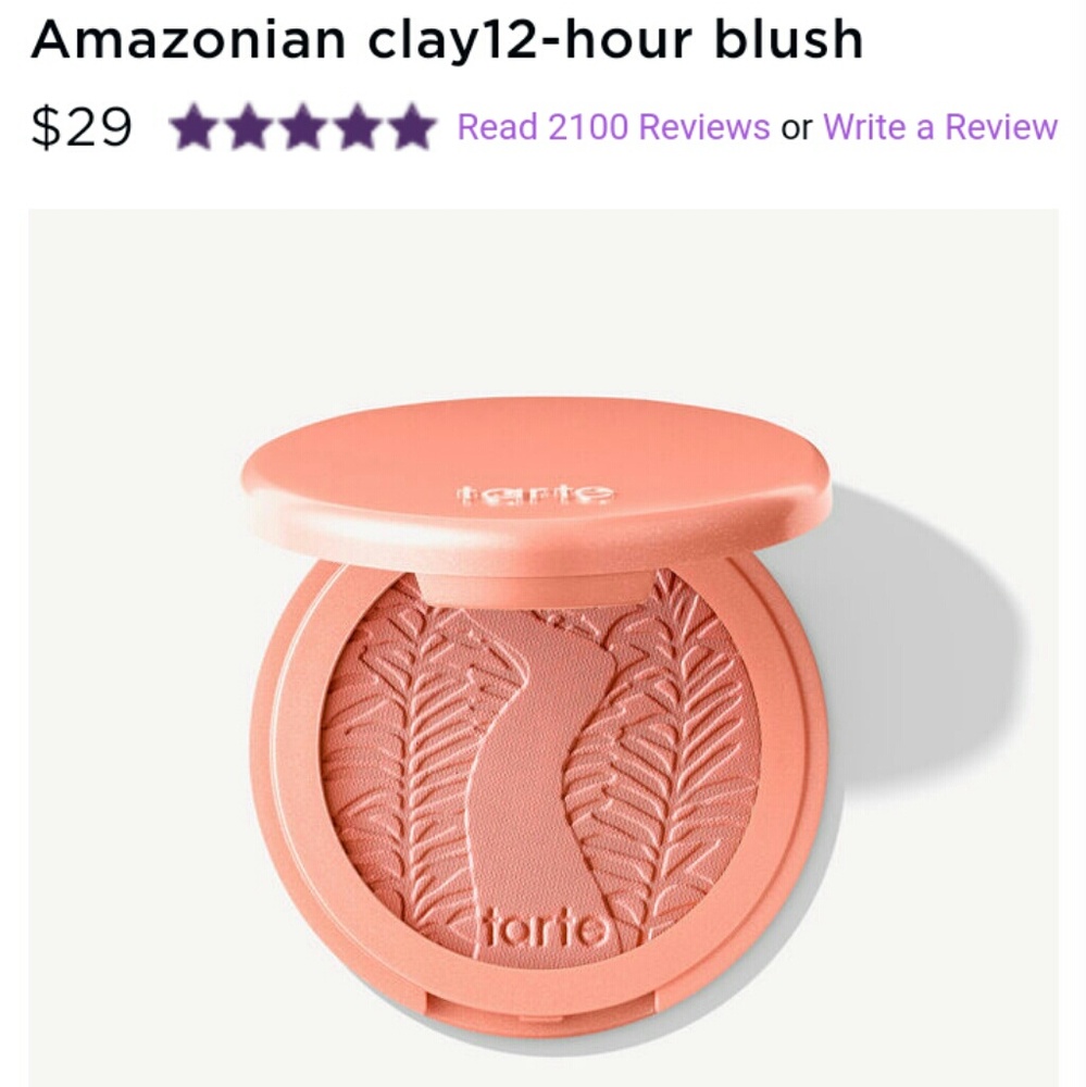 ❤☺NEW! TARTE 12 HOUR AMAZONIAN BLUSH☺❤