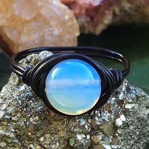 Opalite stone ring handmade any size 💝