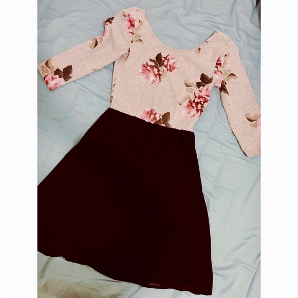 H&M rose printed dress 🌹🌹🌹