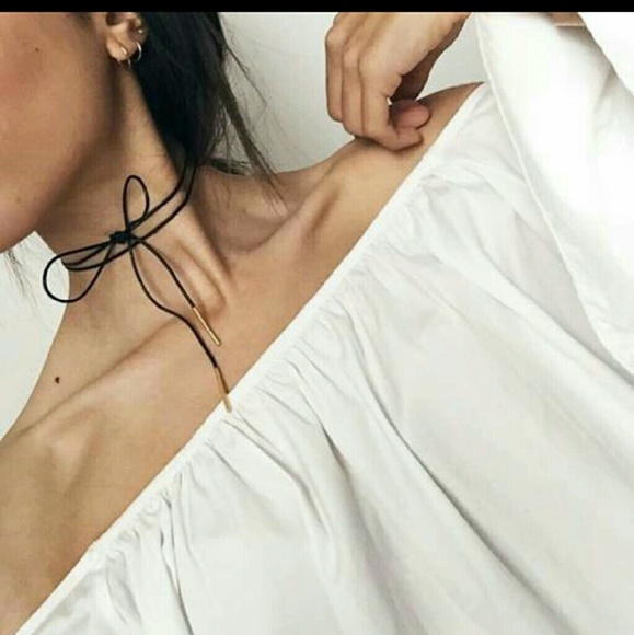 LAST ONES !  VELVET LONG CHOKER - Picture 3 of 4