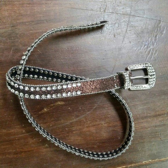 Bronze sparkling belt