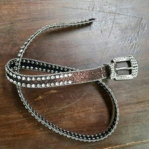 Bronze sparkling belt