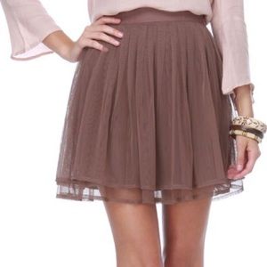 Jack by BB Dakota "Georgina" Brown Tulle Skirt