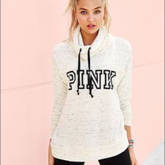 Maroon Victoria secret cowl hoodie