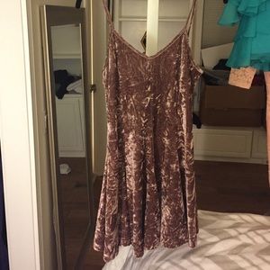 Velvet mini dress