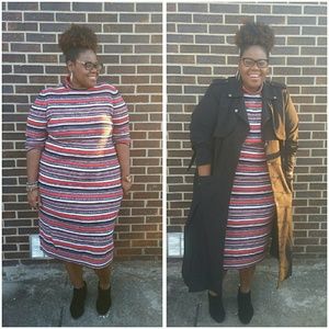 ASOS Ribbed Turtleneck dress