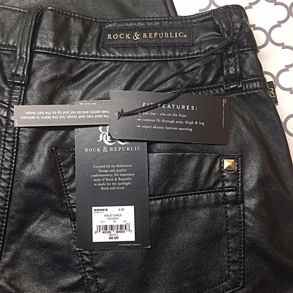 30% OFF BUNDLES - Kashmiere Faux-Leather Leggings - Picture 4 of 4