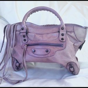 Balenciaga Classic City Satchel, Pearl Purple