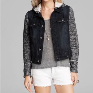 Free people knit and hooded jean jacket