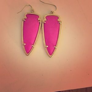 Hot pink Kendra Scott earrings