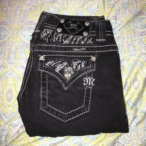 Black miss me jeans