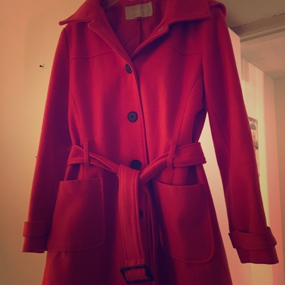 Banana Republic Orange Peacoat! New!