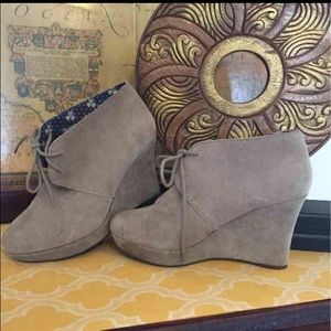 Lucky Brand Wedge Booties 8.5