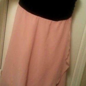 Strapless High-Low Dress