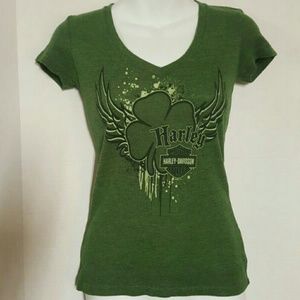 Harley Davidson Shamrock Tee