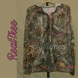 RealTree Thumb Hole Long Sleeve Top Sz L