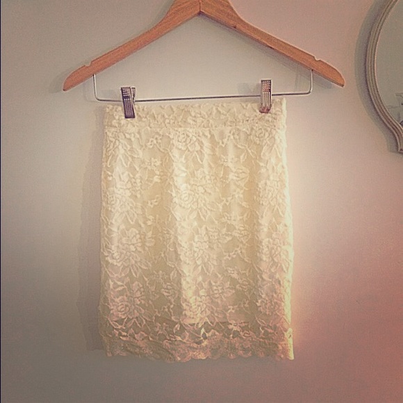 kimchi blue lace mini skirt