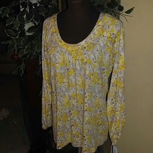 EUC L/s Scoop Neck Top