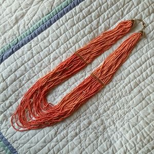 Beaded Coral Necklace