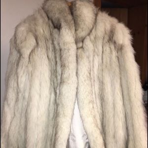 Real fur coat