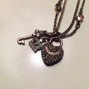 Juicy Couture Silver Charm Necklace