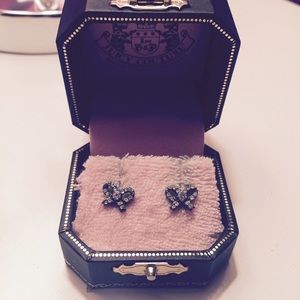 Juicy Couture Crystal Bow Stud Earrings