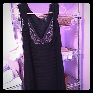 Adrianna Papell Black & Gold Sheath Dress