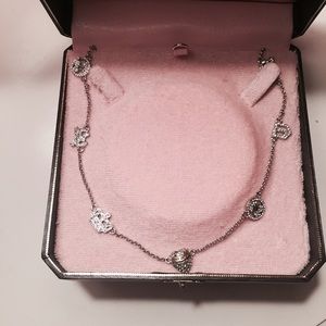Juicy Couture Silver Chain Charm Necklace