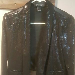 Black sequin blazer