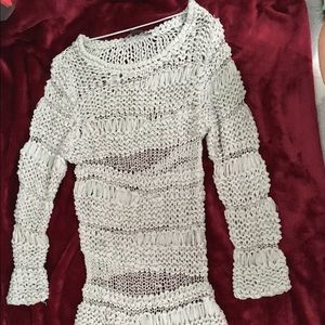 Crochet Armani exchange shirt or beach cover up