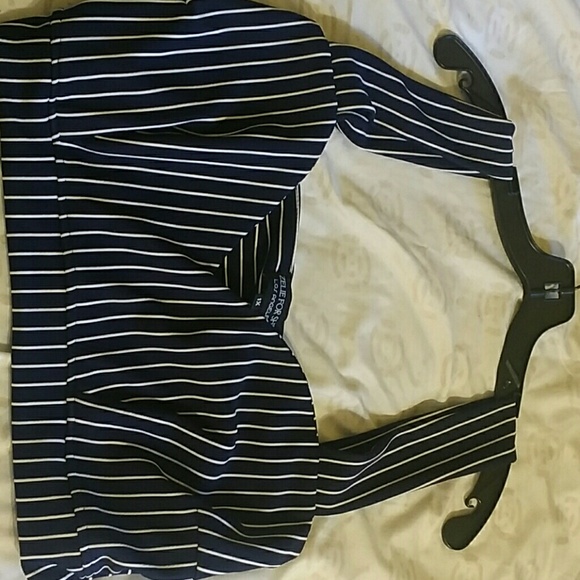Navy Pinstripe 2 Piece Set ONLY ONE SET REMAINING - Picture 3 of 4
