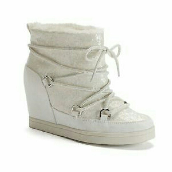 Juicy Couture Lace up Wedge Boot