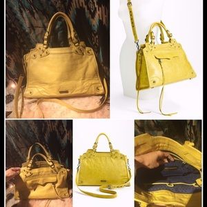 Rebecca Minkoff Studded Desire Yellow handbag