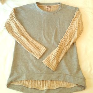 Cable-knit Sweater Sweatshirt