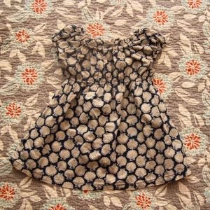 H&M dress 3-6 months navy and white