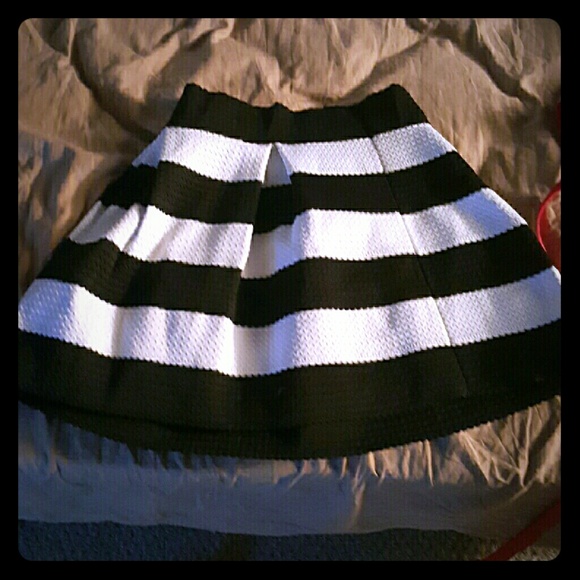 Black and white skirt