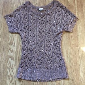 Daytrip Sparkle short sleeve sweater