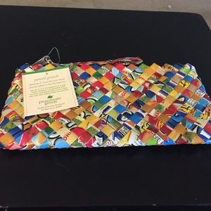 Recycled juice box pencil pouch