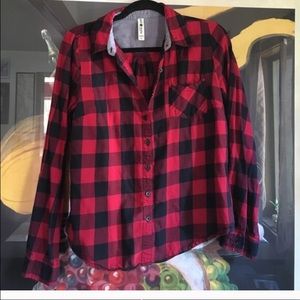 Plaid button up