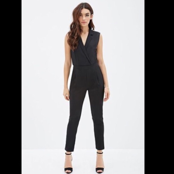 Black Collared Jumpsuit