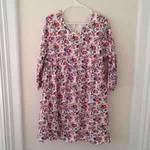 Floral print maternity dress