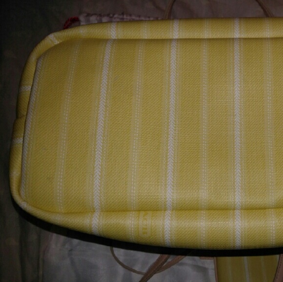 Coach | Yellow Ticking Stripe Tote - Picture 3 of 4